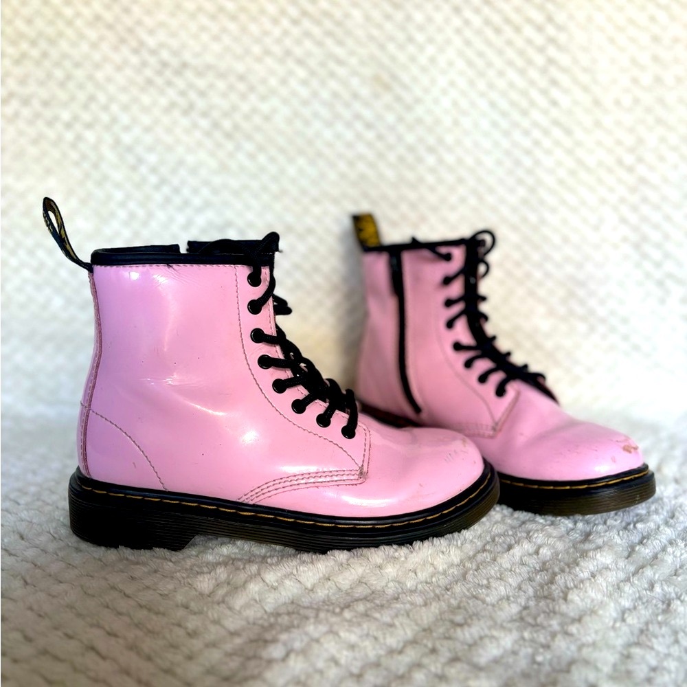 Kids Size 2 Pink Dr. Marten Boots